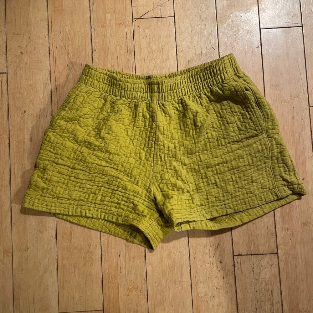 Curator SF Quilted Shorts in Fennel (Size L)